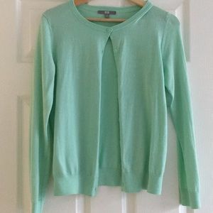 UNIQLO mint green cardigan